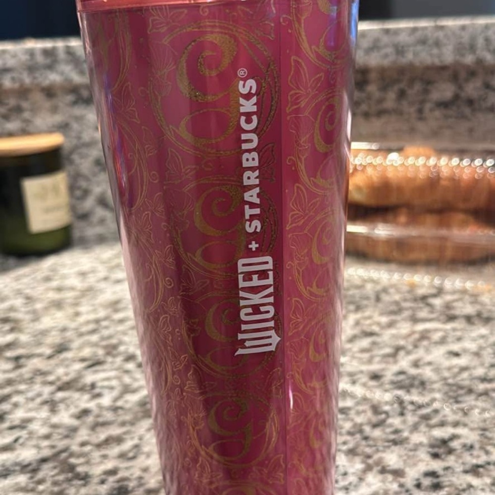 Starbucks Wicked Pink and Gold Tumbler